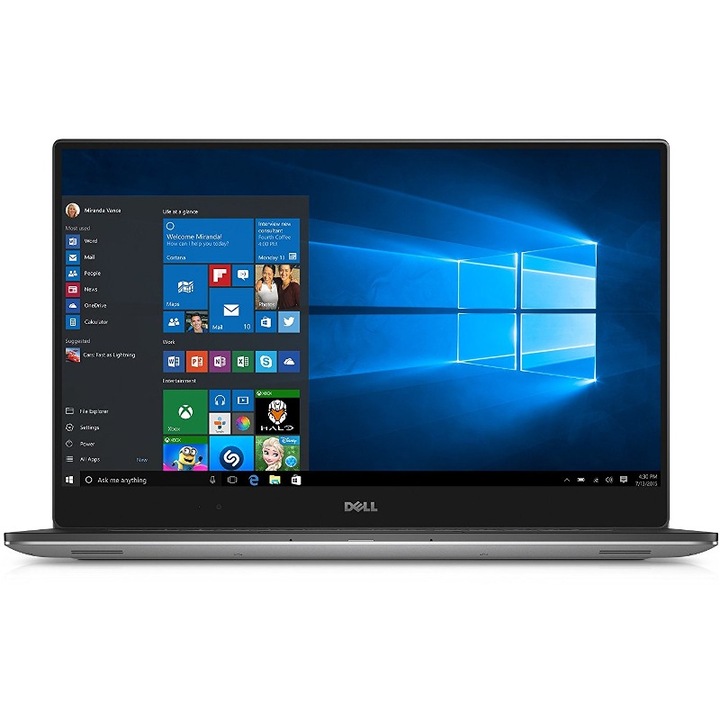 Ultrabook DELL 15.6'' New XPS 15 (9560) UHD Touch, InfinityEdge, Intel Core i7-7700HQ, 16GB DDR4, 512GB SSD, GeForce GTX 1050 4G