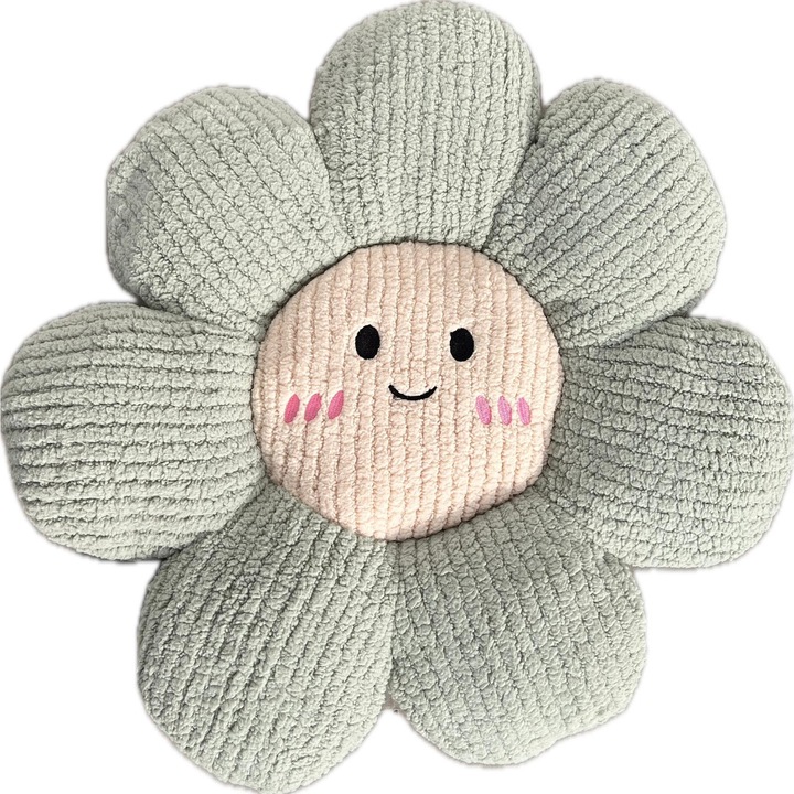 Perna decorativa floare 45 cm, Nichita Impex, Verde inchis