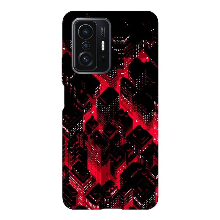 Husa telefon compatibila cu Xiaomi Redmi Note 14 Pro Plus, Viceversa, model 8 Bit Pixel City, Silicon, TPU