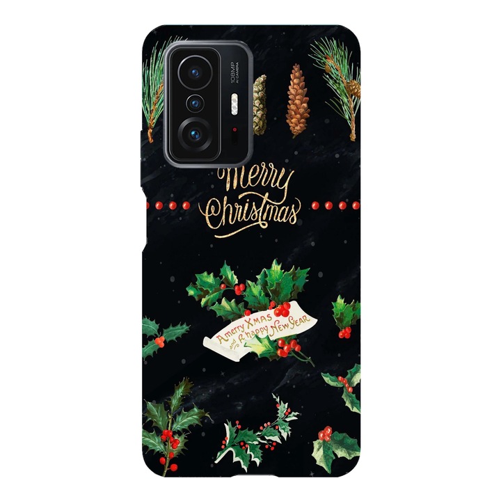 Husa telefon compatibila cu Xiaomi Redmi Note 14 Pro Plus, Viceversa, model A merry christmas and a happy new year, Silicon, TPU