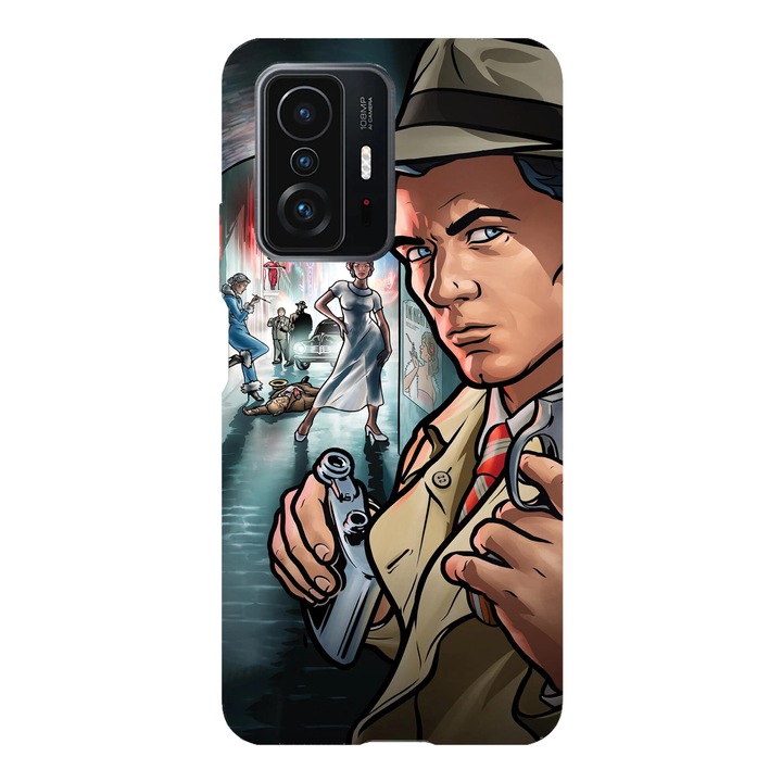 Husa telefon compatibila cu Xiaomi Redmi Note 14 Pro Plus, Viceversa, model Archer detective, Silicon, TPU