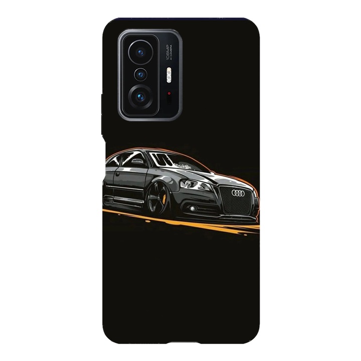 Калъф за телефон, съвместим с Xiaomi Redmi Note 14, Viceversa, модел Audi Sticker, силикон, TPU