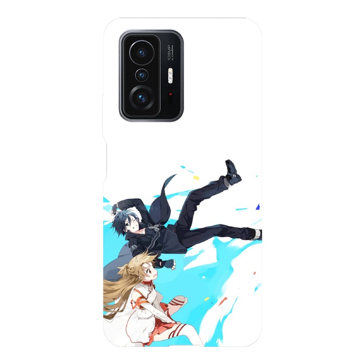 Husa telefon compatibila cu Xiaomi Redmi Note 14 Pro, Viceversa, model Asuna and Kirito Falling SAO, Silicon, TPU