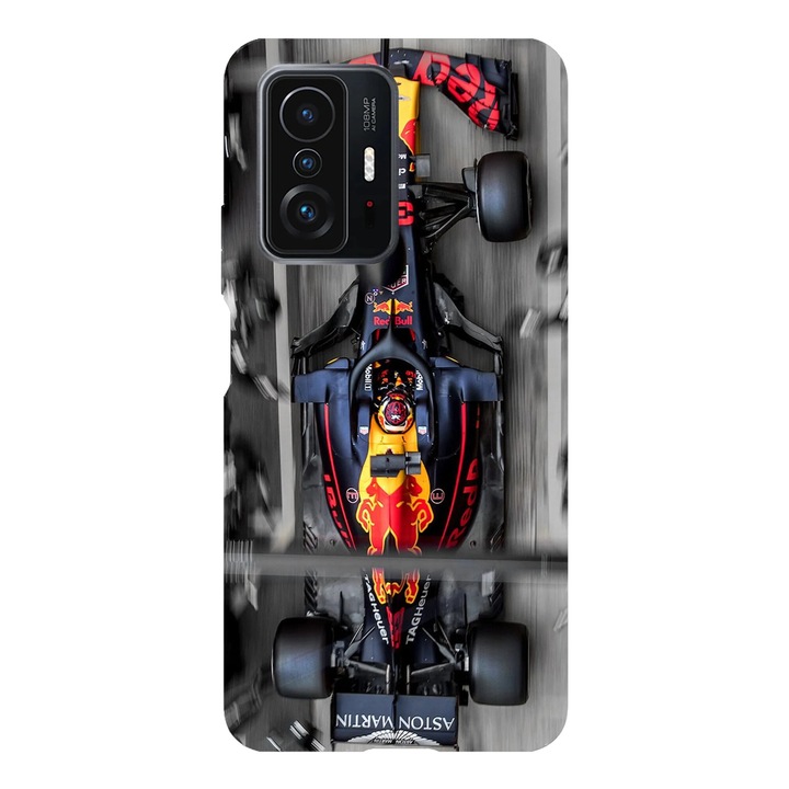 Husa telefon compatibila cu Xiaomi Redmi Note 14 Pro, Viceversa, model Aston Martin Formula 1 Red Bull Racing, Silicon, TPU