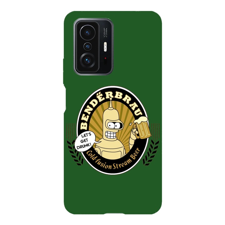 Husa telefon compatibila cu Xiaomi Redmi Note 14 Pro Plus, Viceversa, model Benderbrau Futurama, Silicon, TPU