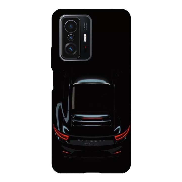 Husa telefon compatibila cu Xiaomi Redmi Note 14 Pro Plus, Viceversa, model Black Lines Porsche 911 Carrera, Silicon, TPU