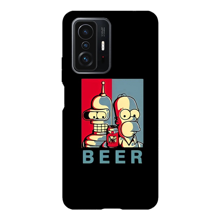 Husa telefon compatibila cu Xiaomi Redmi Note 14 Pro Plus, Viceversa, model Beer brothers, Silicon, TPU