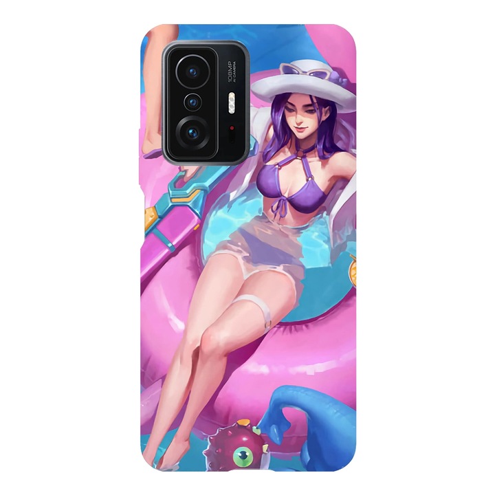 Husa telefon compatibila cu Xiaomi Redmi Note 14 Pro Plus, Viceversa, model Caitlyn PoolParty, Silicon, TPU