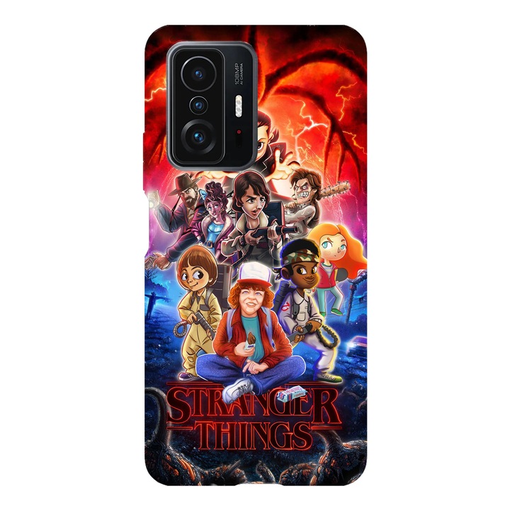 Husa telefon compatibila cu Xiaomi Redmi Note 14 Pro Plus, Viceversa, model Cartooned Stranger things, Silicon, TPU