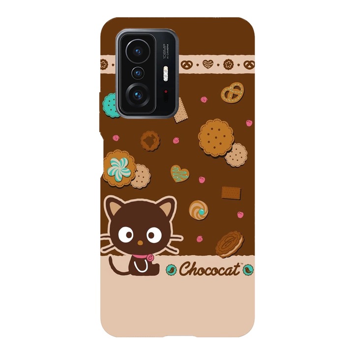 Husa telefon compatibila cu Xiaomi Redmi Note 14 Pro Plus, Viceversa, model Chococat Sweets Hello Kitty, Silicon, TPU