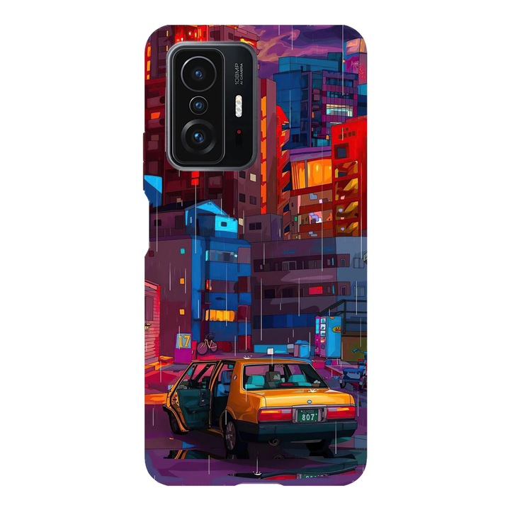 Husa telefon compatibila cu Xiaomi Redmi Note 14 Pro Plus, Viceversa, model City Blocks, Silicon, TPU