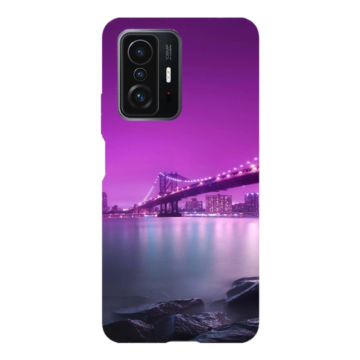 Husa telefon compatibila cu Xiaomi Redmi Note 14 Pro Plus, Viceversa, model Cityscape night view, Silicon, TPU