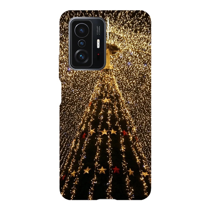 Husa telefon compatibila cu Xiaomi Redmi Note 14 Pro Plus, Viceversa, model Christmas tree crown lights, Silicon, TPU