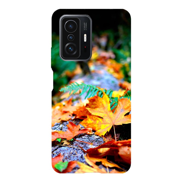 Husa telefon compatibila cu Xiaomi Redmi Note 14 Pro Plus, Viceversa, model Colorfull leaves, Silicon, TPU