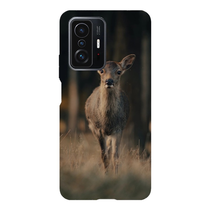 Husa telefon compatibila cu Xiaomi Redmi Note 14 Pro Plus, Viceversa, model Couriouse deer, Silicon, TPU
