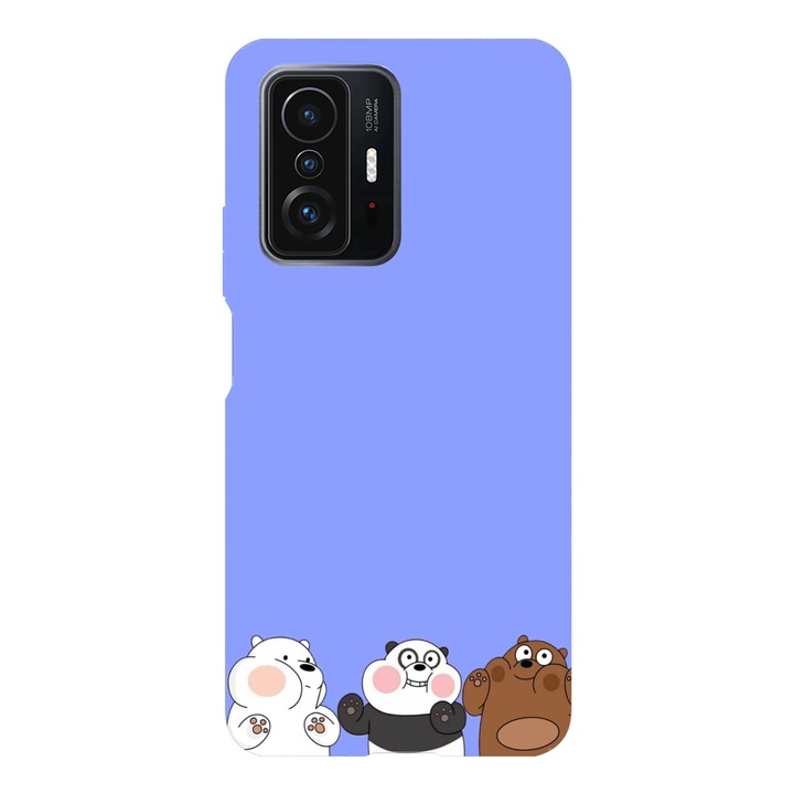 Husa telefon compatibila cu Xiaomi Redmi Note 14 Pro Plus, Viceversa, model Cute Three Bears, Silicon, TPU