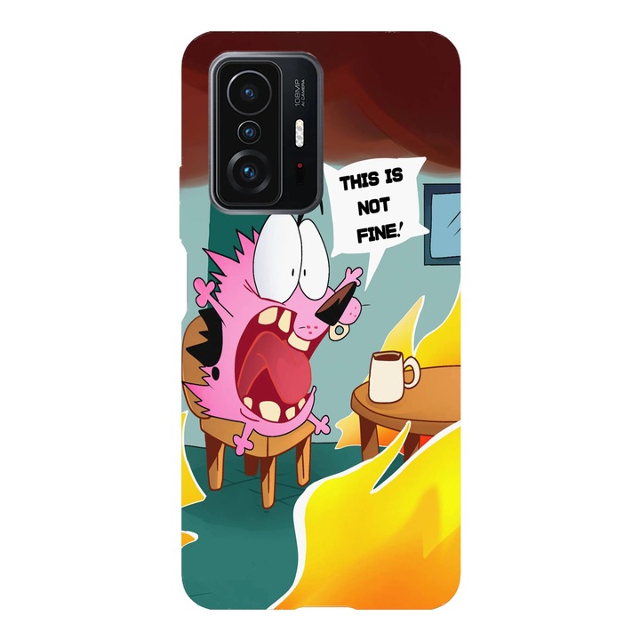 Husa telefon compatibila cu Xiaomi Redmi Note 14 Pro, Viceversa, model Couraje this is not fine, Silicon, TPU