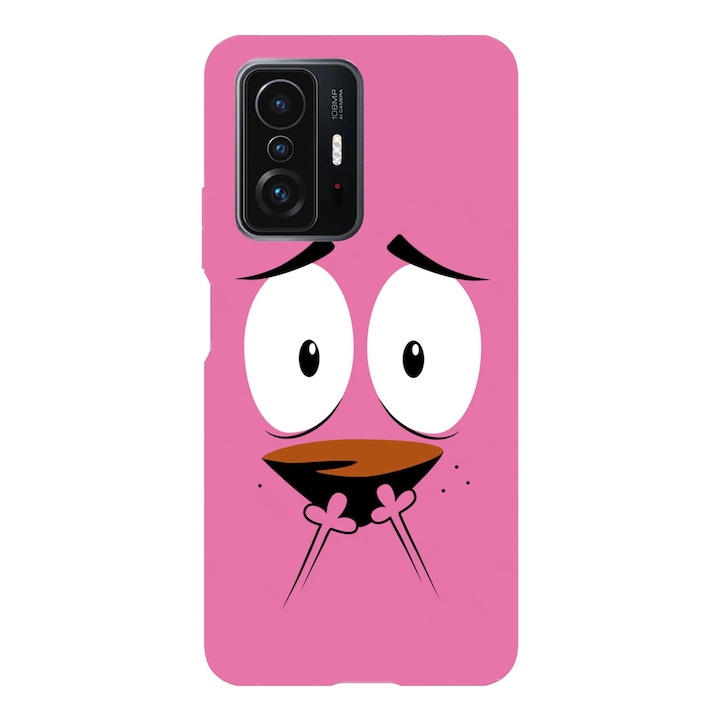 Husa telefon compatibila cu Xiaomi Redmi Note 14 Pro Plus, Viceversa, model Cute nose Courage the Cowardly Dog, Silicon, TPU