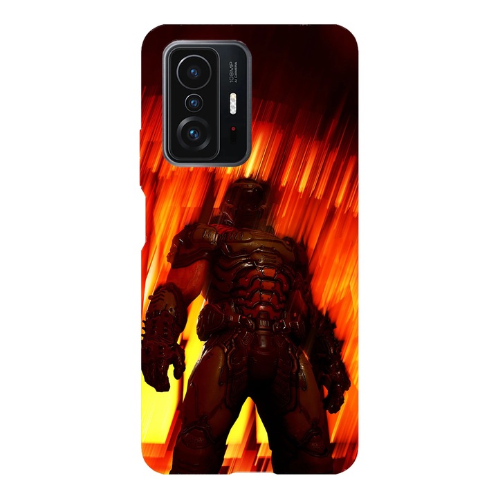 Husa telefon compatibila cu Xiaomi Redmi Note 14 Pro Plus, Viceversa, model Doom Slayer, Silicon, TPU