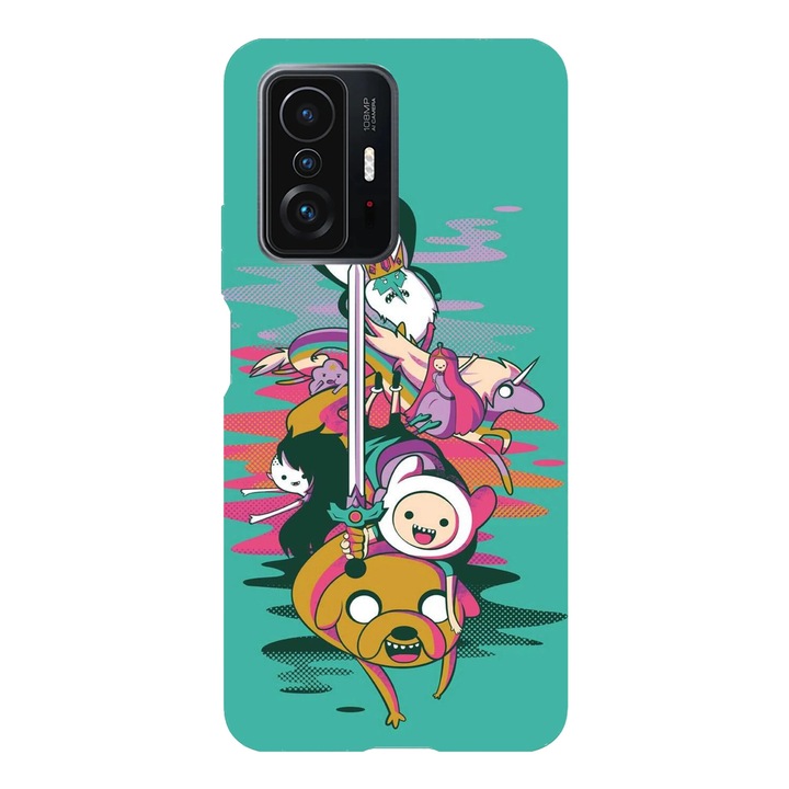 Husa telefon compatibila cu Xiaomi Redmi Note 14 Pro Plus, Viceversa, model Adventure time splash art, Silicon, TPU