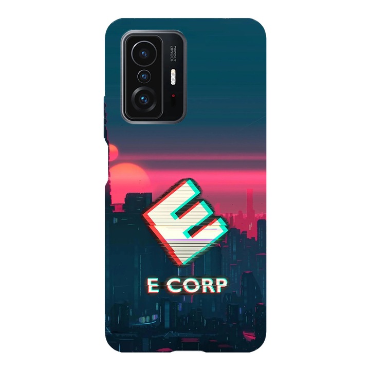 Husa telefon compatibila cu Xiaomi Redmi Note 14 Pro, Viceversa, model E Corp Mr Robot, Silicon, TPU