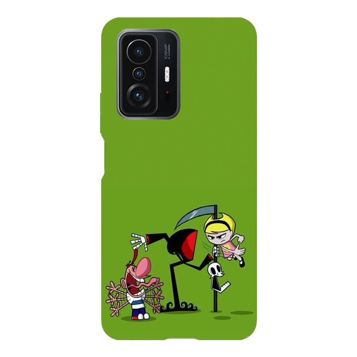 Husa telefon compatibila cu Xiaomi Redmi Note 14 Pro Plus, Viceversa, model Face slap Billy and Mandy, Silicon, TPU