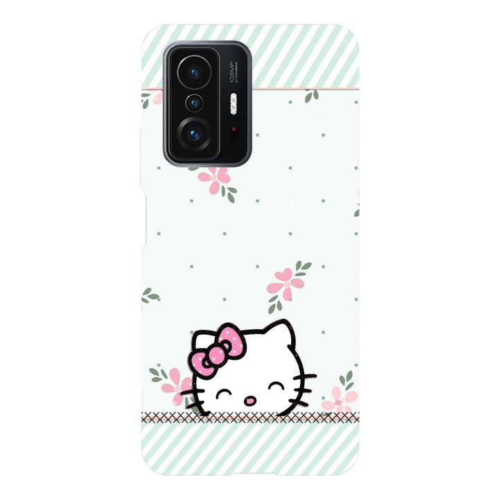 Husa telefon compatibila cu Xiaomi Redmi Note 14 Pro Plus, Viceversa, model Flower fall Hello Kitty, Silicon, TPU