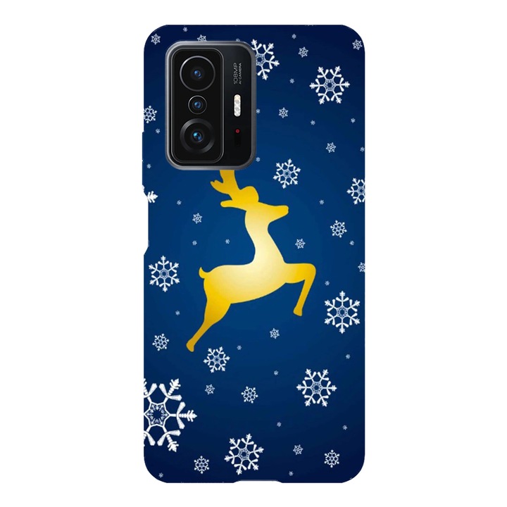 Husa telefon compatibila cu Xiaomi Redmi Note 14 Pro Plus, Viceversa, model Golden reindeer, Silicon, TPU