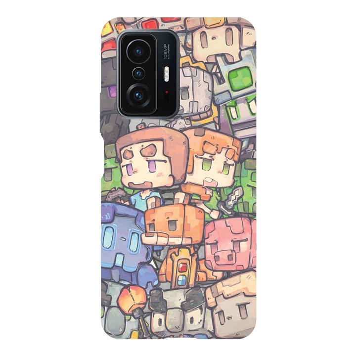 Husa telefon compatibila cu Xiaomi Redmi Note 14 Pro Plus, Viceversa, model Anime Style Minecraft, Silicon, TPU