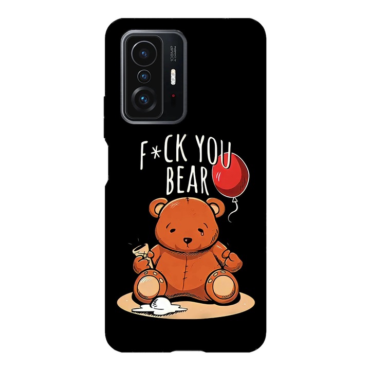 Калъф за телефон, съвместим с Xiaomi Redmi Note 14, обратно, I hate bears модел, силикон, TPU