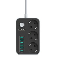 prelungitor ldnio-se3631 cu 3 prize 220v si 6 mufe usb maxim 34a imagen 40_0_
0