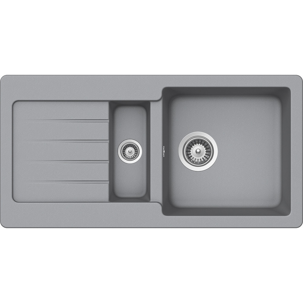 Chiuveta granit Schock Typos D-150S Croma Cristalite 860 x 435 mm, adancime cuva 200 mm, reversibila, montare pe blat