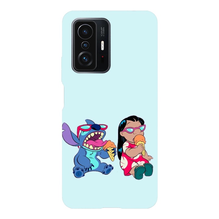 Husa telefon compatibila cu Xiaomi Redmi Note 14 Pro Plus, Viceversa, model Icecream Time Lilo & Stitch, Silicon, TPU