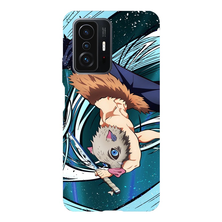 Husa telefon compatibila cu Xiaomi Redmi Note 14 Pro Plus, Viceversa, model Inosuke Hashibira slash Demon Slayer, Silicon, TPU