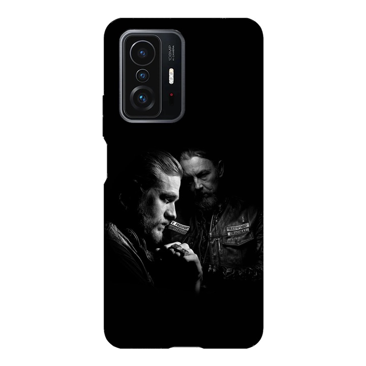 Калъф за телефон, съвместим с модел Xiaomi Redmi Note 14 Pro Plus, Viceversa, Jax and Chibs Sons of Anarchy, силикон, TPU
