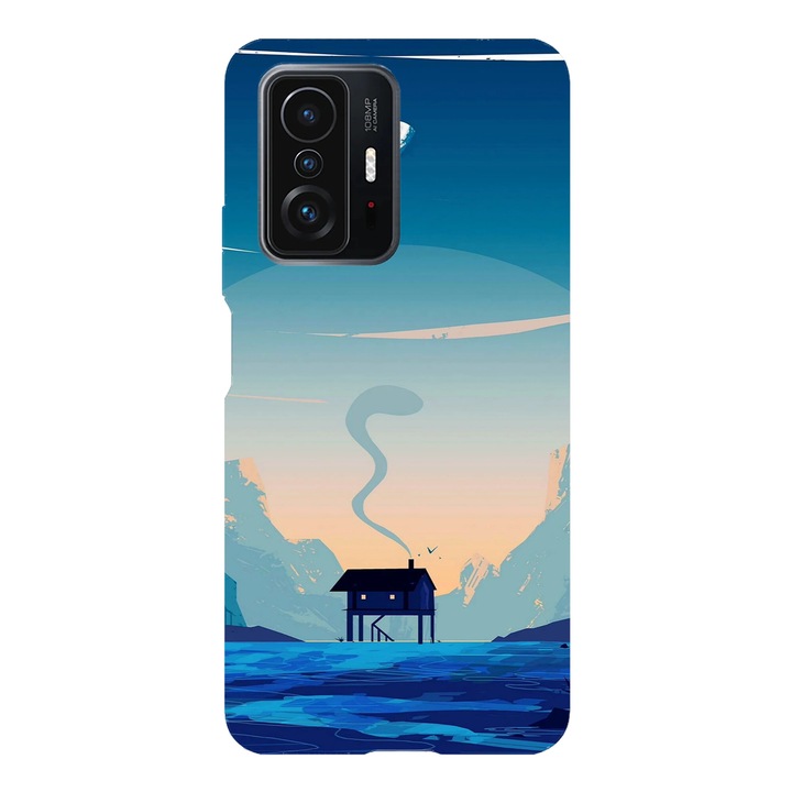 Husa telefon compatibila cu Xiaomi Redmi Note 14 Pro Plus, Viceversa, model Blue nature, Silicon, TPU