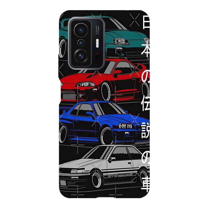 Husa telefon compatibila cu Xiaomi Redmi Note 14 Pro Plus, Viceversa, model Japanese Racing Cars, Silicon, TPU