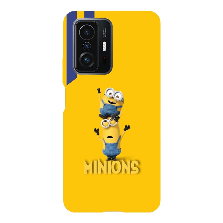 Husa telefon compatibila cu Xiaomi Redmi Note 14 Pro Plus, Viceversa, model Kevin and Bob Minions, Silicon, TPU