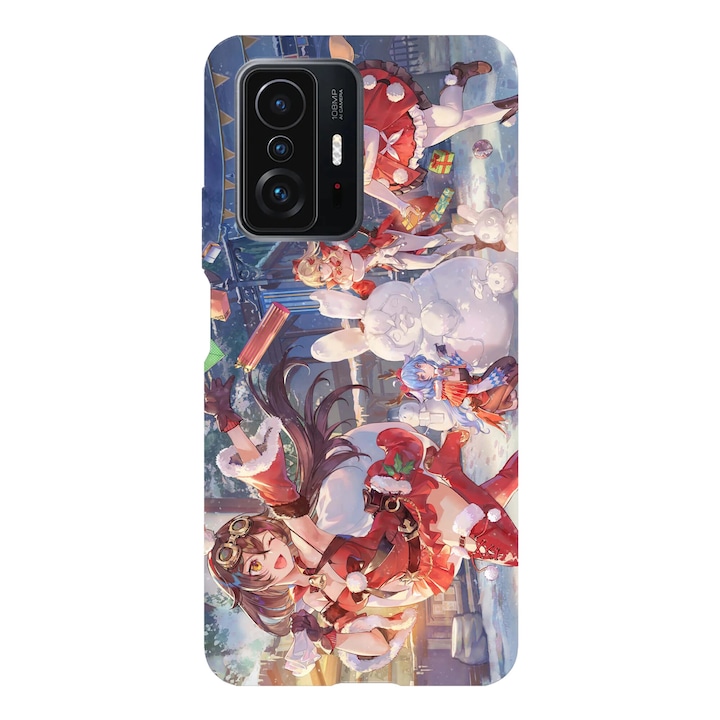Husa telefon compatibila cu Xiaomi Redmi Note 14 Pro Plus, Viceversa, model Kawaii Anime Snow Man, Silicon, TPU