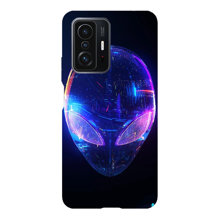 Husa telefon compatibila cu Xiaomi Redmi Note 14 Pro Plus, Viceversa, model Cyber Alien, Silicon, TPU