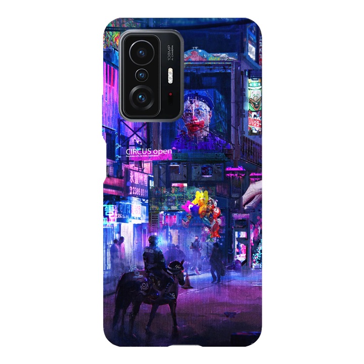 Husa telefon compatibila cu Xiaomi Redmi Note 14, Viceversa, model Circus Open Cyberpunk, Silicon, TPU