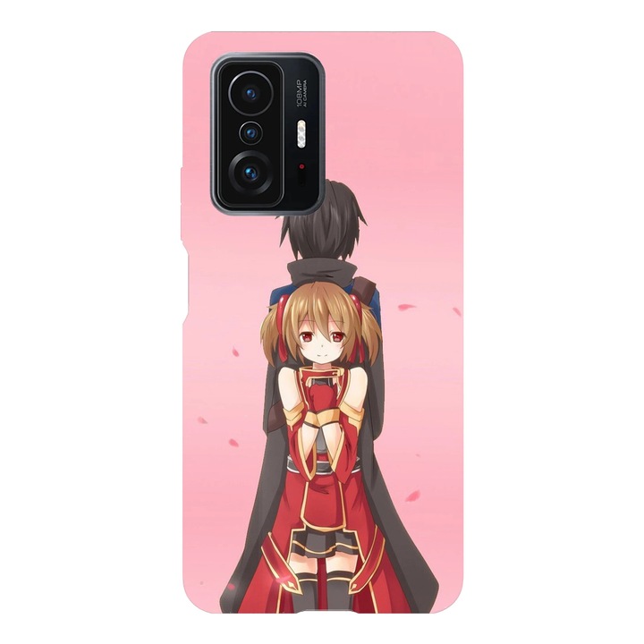 Husa telefon compatibila cu Xiaomi Redmi Note 14, Viceversa, model Kirigaya and Keiko Sword art online, Silicon, TPU