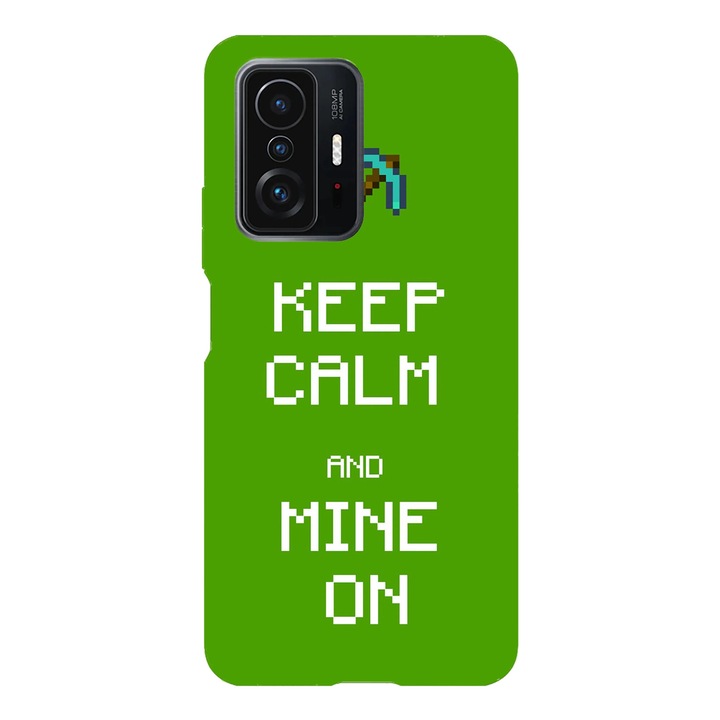 Husa telefon compatibila cu Xiaomi Redmi Note 14 Pro, Viceversa, model Keep Calm and Mine on, Silicon, TPU