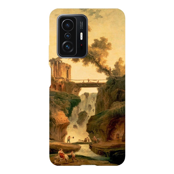 Калъф за телефон, съвместим с Xiaomi Redmi Note 14 Pro Plus, обратното, пейзажен модел, силикон, TPU