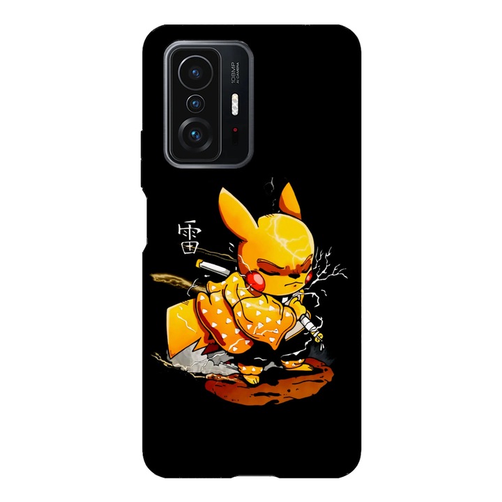 Husa telefon compatibila cu Xiaomi Redmi Note 14 Pro Plus, Viceversa, model Demon slayer Pikachu, Silicon, TPU