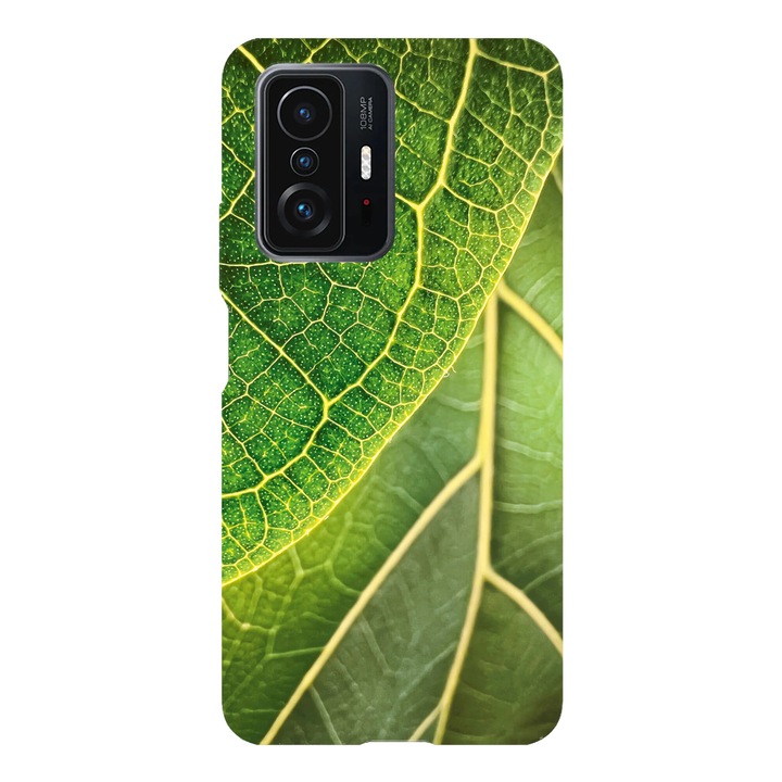 Husa telefon compatibila cu Xiaomi Redmi Note 14 Pro Plus, Viceversa, model Leaf under microscope, Silicon, TPU