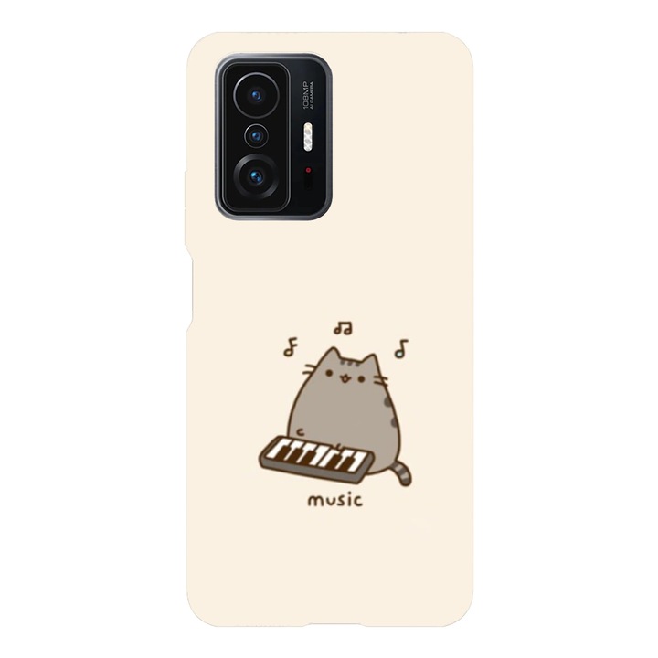 Husa telefon compatibila cu Xiaomi Redmi Note 14 Pro Plus, Viceversa, model Lets do music Pusheen, Silicon, TPU