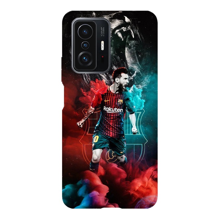 Husa telefon compatibila cu Xiaomi Redmi Note 14 Pro Plus, Viceversa, model Lionel Messi Lion Roar, Silicon, TPU