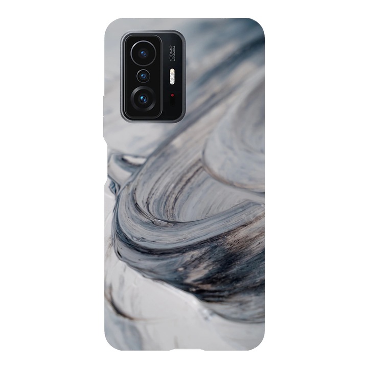 Калъф за телефон, съвместим с Xiaomi Redmi Note 14 Pro Plus, обратно, модел течно злато, силикон, TPU