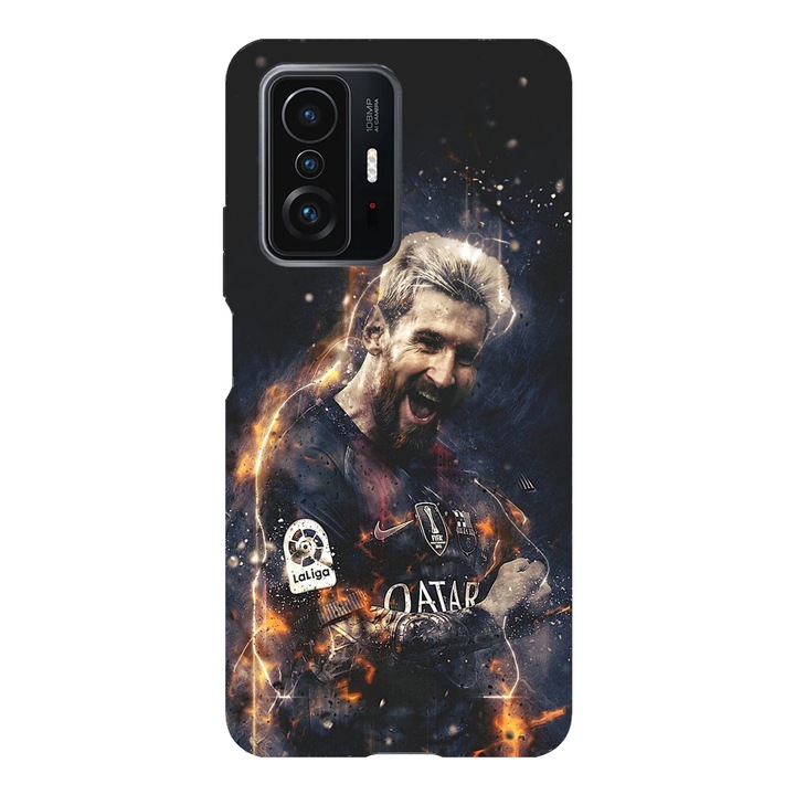 Калъф за телефон, съвместим с Xiaomi 14T Pro, Viceversa, модел Legendary Messi, силикон, TPU